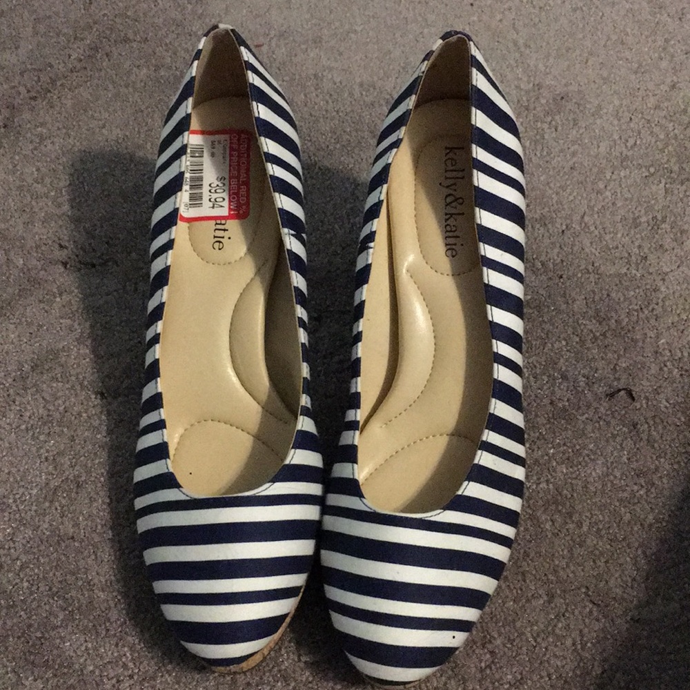 Navy & White Stripe Heals